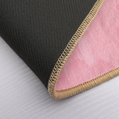 Exhale Flamingo Pink Strokes  Dirt-Trapping Bath Mat