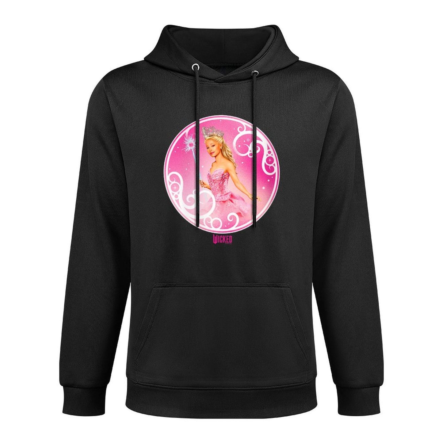 Womens Wicked Glinda Bubble Pose V-Neck Colorfast Hoodie
