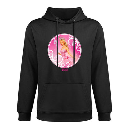 Womens Wicked Glinda Bubble Pose V-Neck Colorfast Hoodie