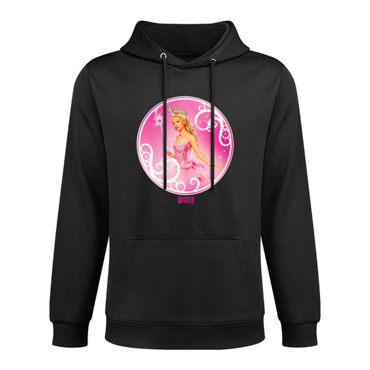 Womens Wicked Glinda Bubble Pose V-Neck Colorfast Hoodie