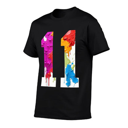 NUMBER 11 YEARS OLD 11TH BIRTHDAY  Odor-resistant T-Shirt