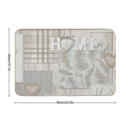 Home Collage  Stain-Proof Bath Mat