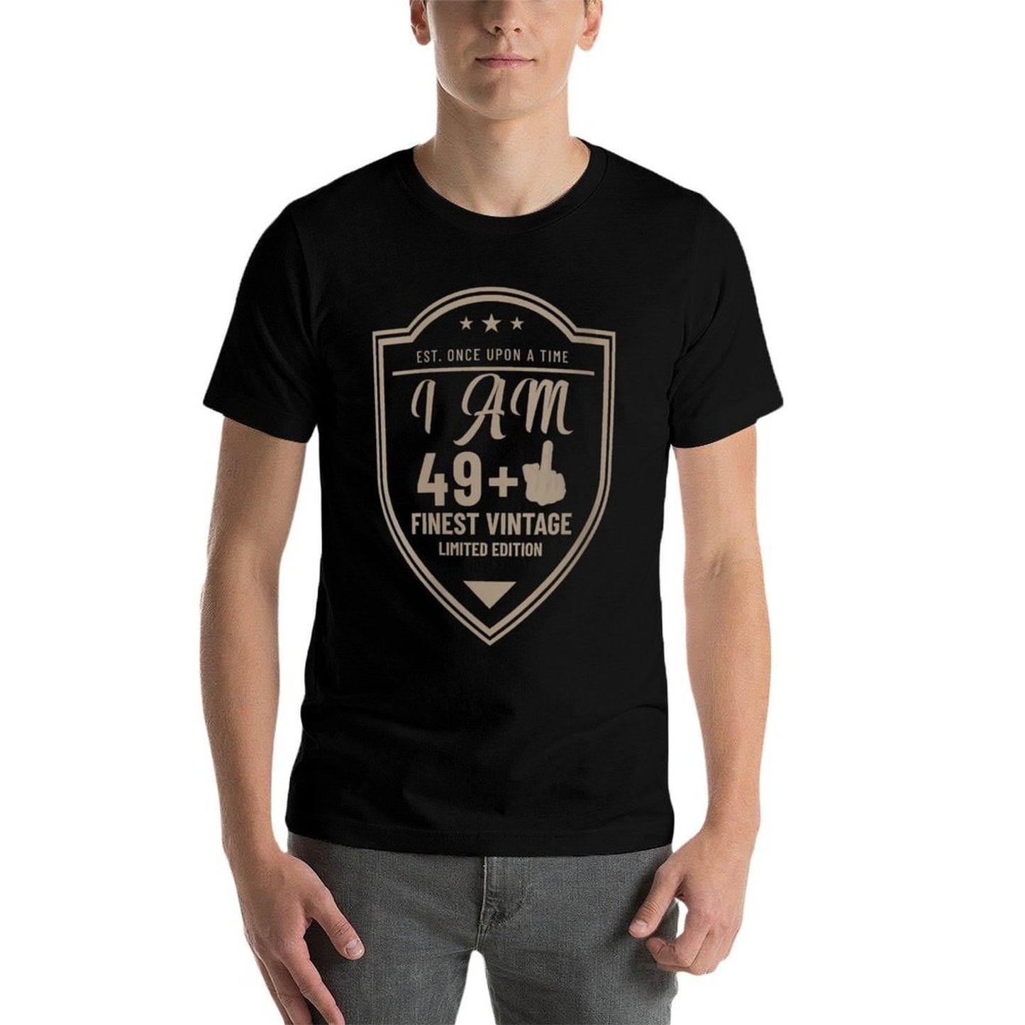 Womens 50Th Birthday I Am 49+1 Tshirt Most Funny Present  Summer-ready Fabric T-Shirt