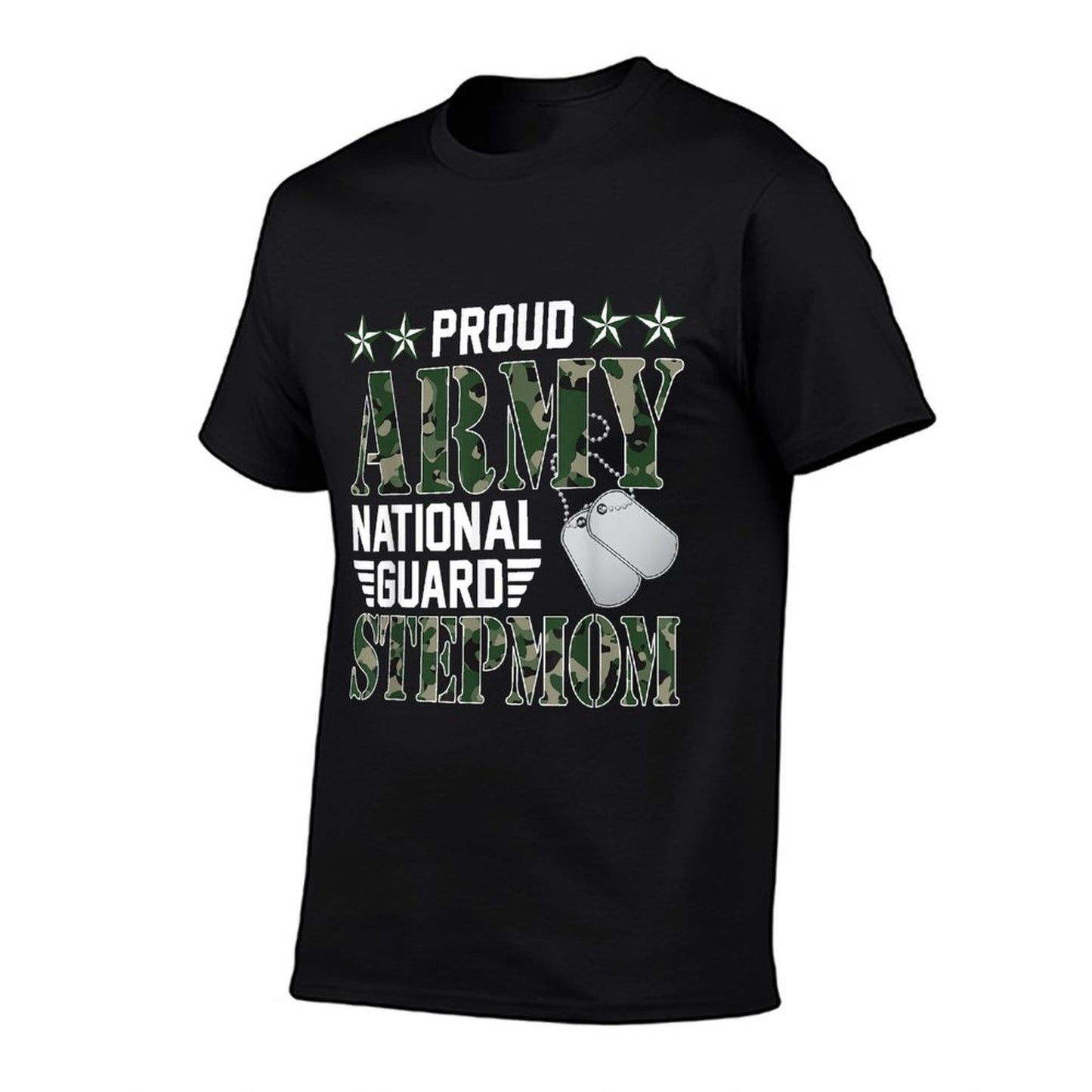 Proud Army National Guard Stepmom Military Family Veteran  Durable T-Shirt