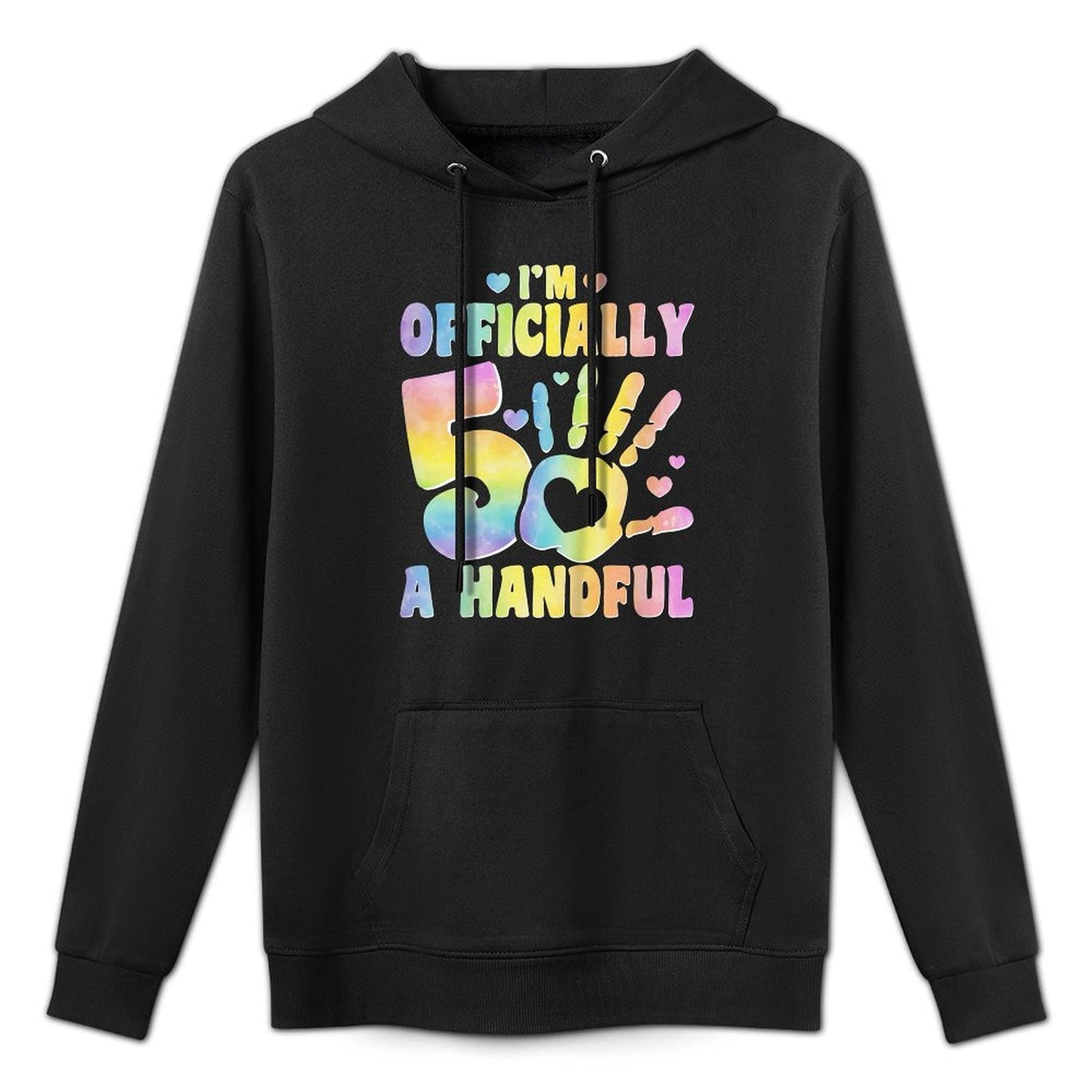 Im A Handful 5 Years Old - 5th Birthday Party Kids Pilling-Resistant Hoodie