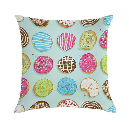 Sweet Donuts Soft Ultra-Soft Texture Throw Pillow