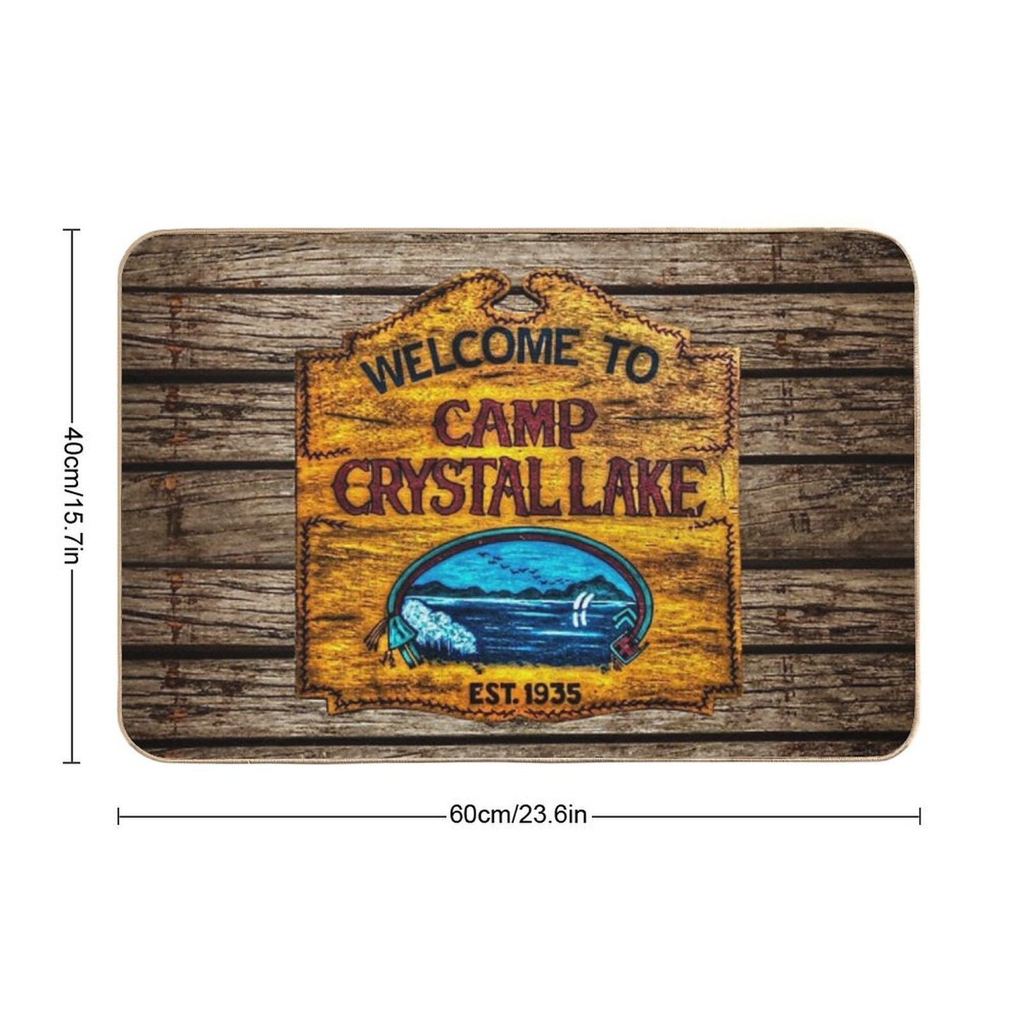 Camp Crystal Lake  Absorbent Bath Mat