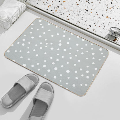 Doodle Dots - Gray  Versatile Bath Mat