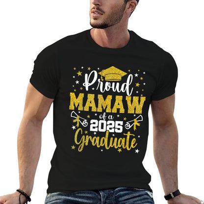 Proud Mamaw of A Class of 2025 Senior 2025 Graduation  Stretchy T-Shirt