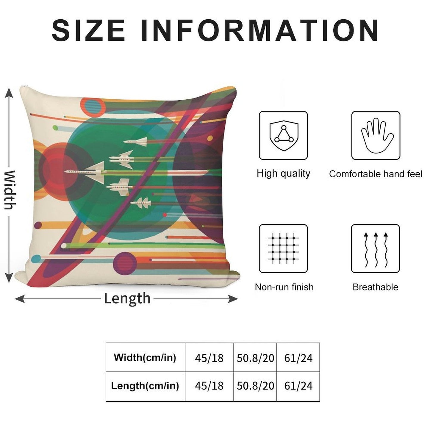 Retro Space Poster - The Grand Tour Soft Ultra-Soft Texture Throw Pillow