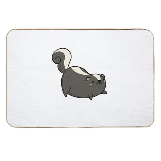 Kawaii Skunk  Odorless Bath Mat