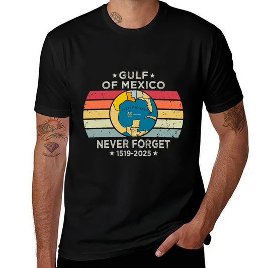 Gulf of USA America Funny Gulf of Mexico July 4th  Stretchy T-Shirt