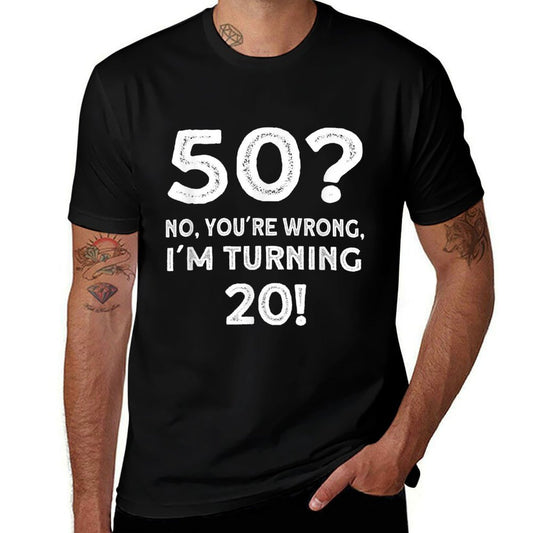 Funny 50th Birthday 50 Years Old  Cotton T-Shirt