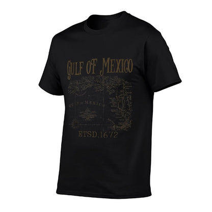 Gulf of USA America Funny Gulf of Mexico Map  Slim-fit Cut T-Shirt