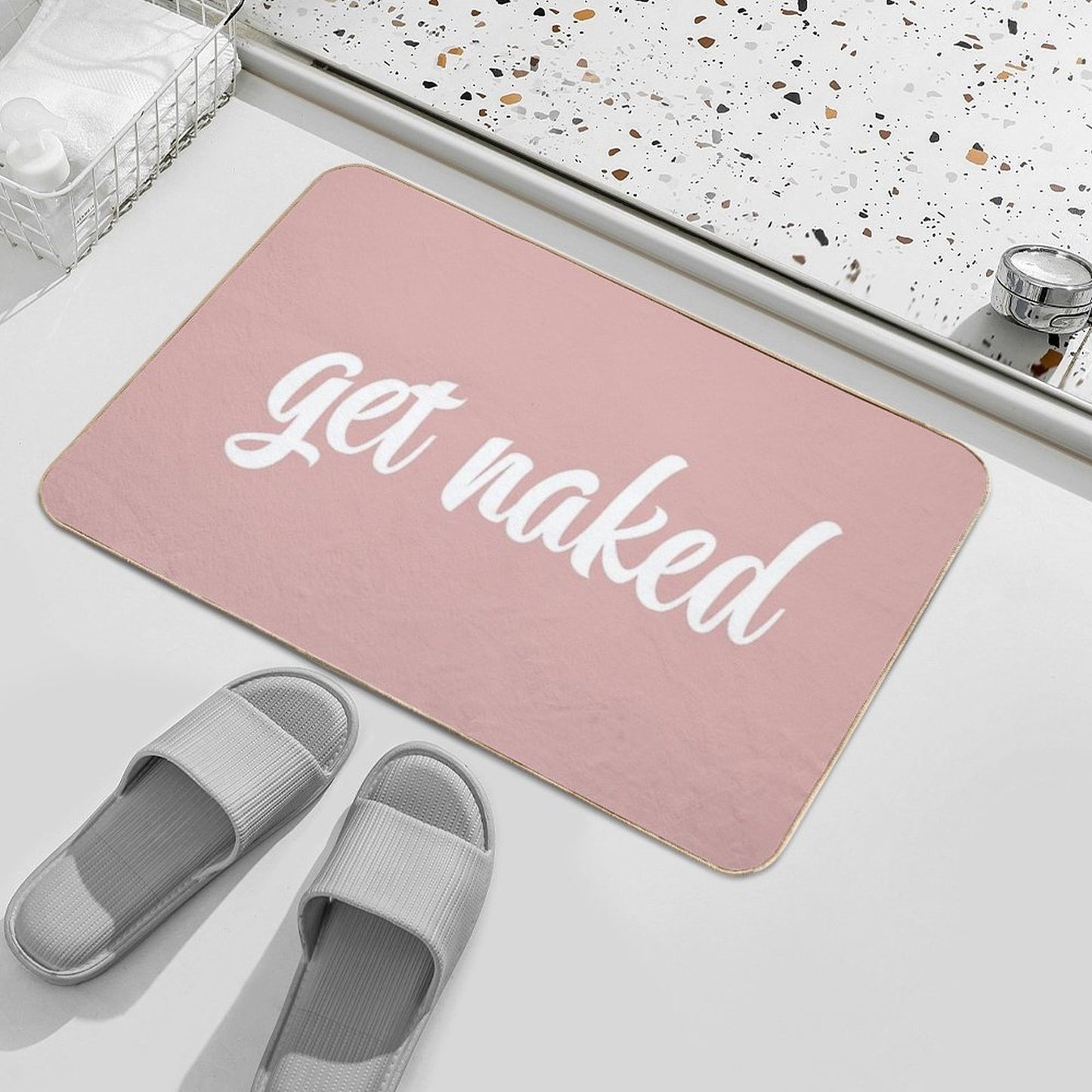 Get Naked Pink  Multi-Purpose Bath Mat