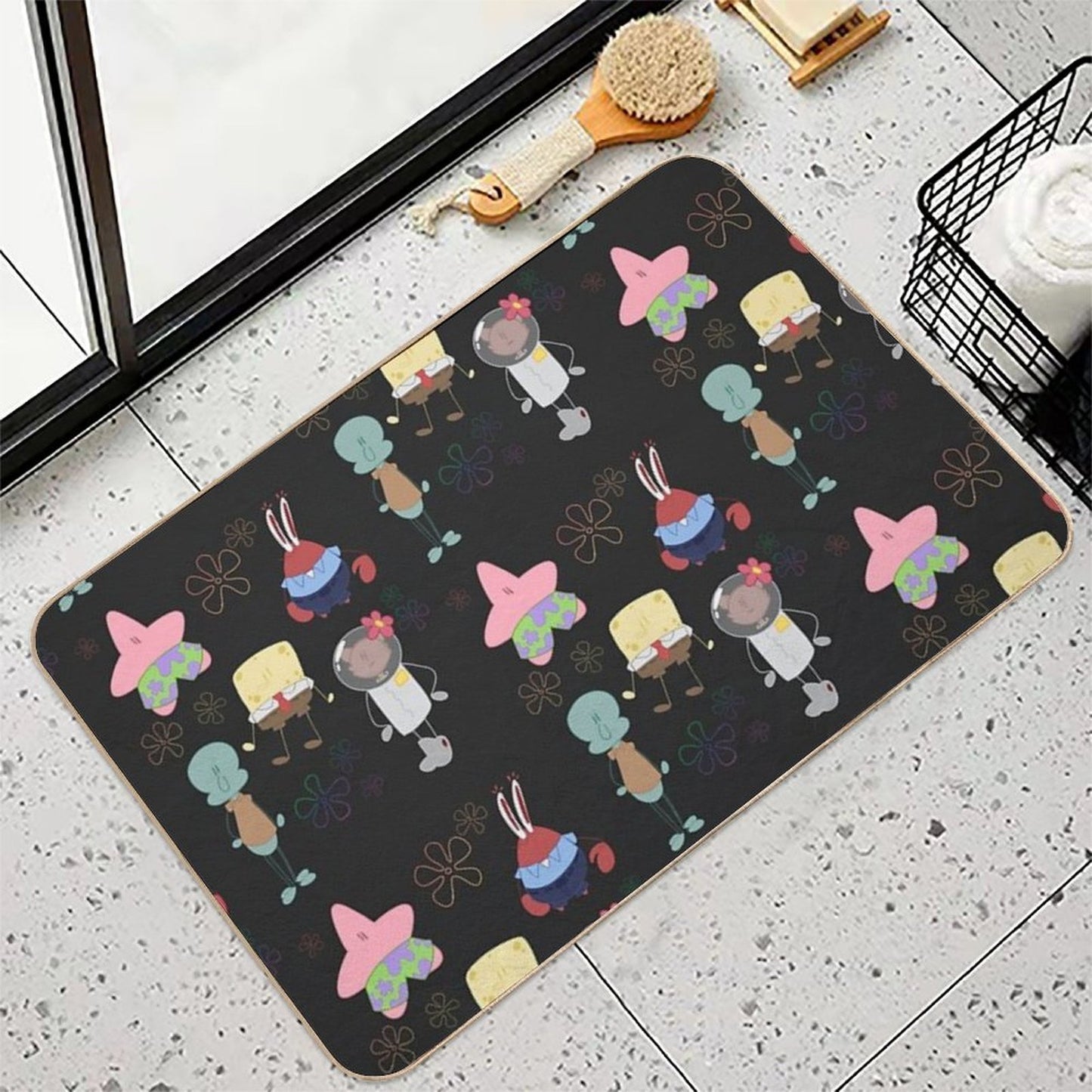 Spongebob Characters  High-Traffic Bath Mat