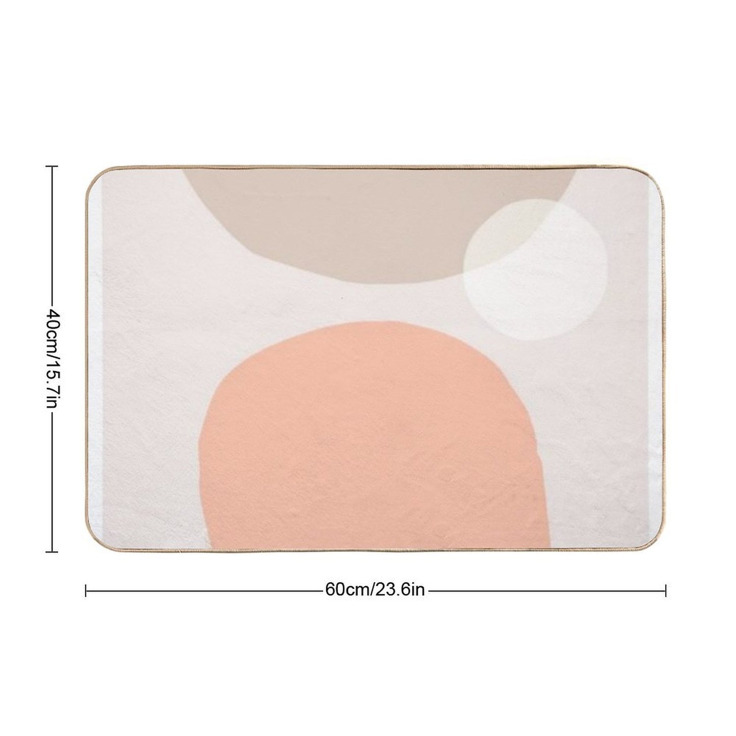 ABSTRACT SHAPES V7  Dirt-Trapping Bath Mat