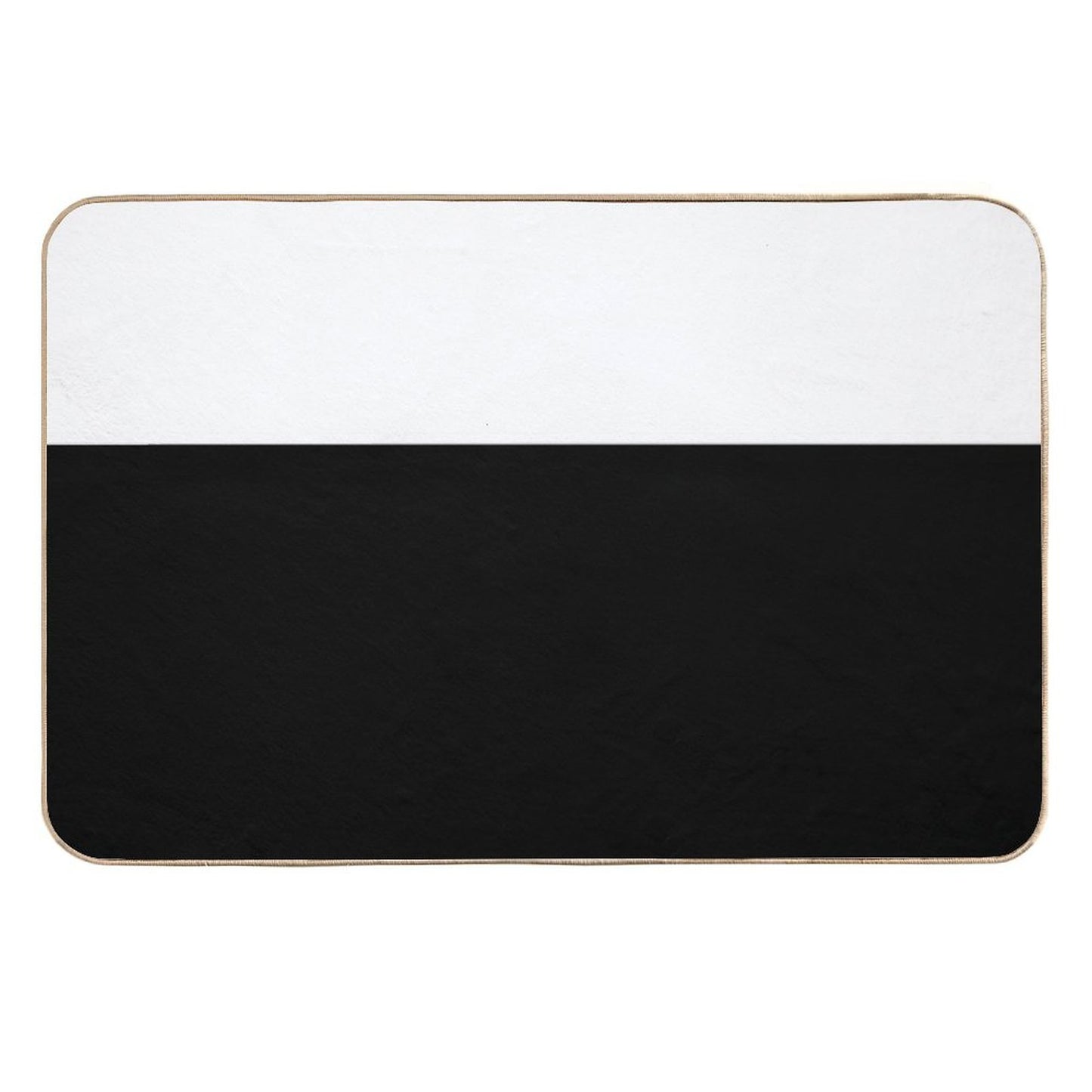 Black White Color Block  Versatile Bath Mat