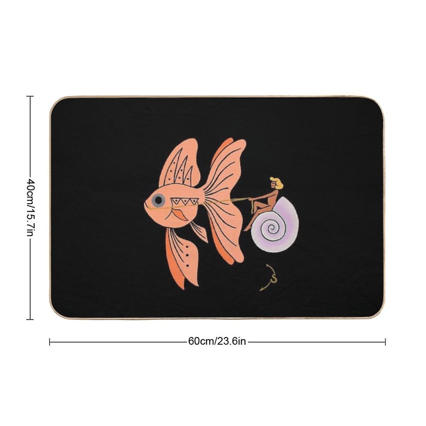 Neon  Slip-Resistant Bath Mat