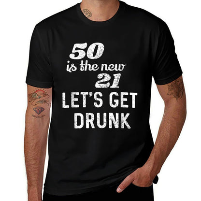 50 Is The New 21 Funny 50th Birthday Gift  Tagless Design T-Shirt
