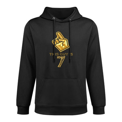 7 Years Old 7th Gold Birthday Boys Gift Easy Care Hoodie