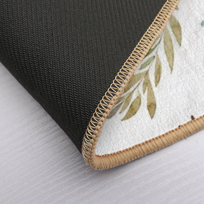 Aesthetic Flowers  Slip-Resistant Bath Mat