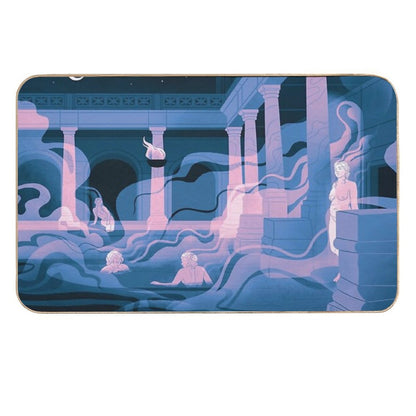 Night at The Baths - Rose  Easy Maintenance Bath Mat