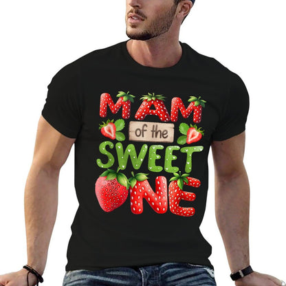 MAM Of The Sweet One Strawberry Birthday Family Party  Summer-ready Fabric T-Shirt