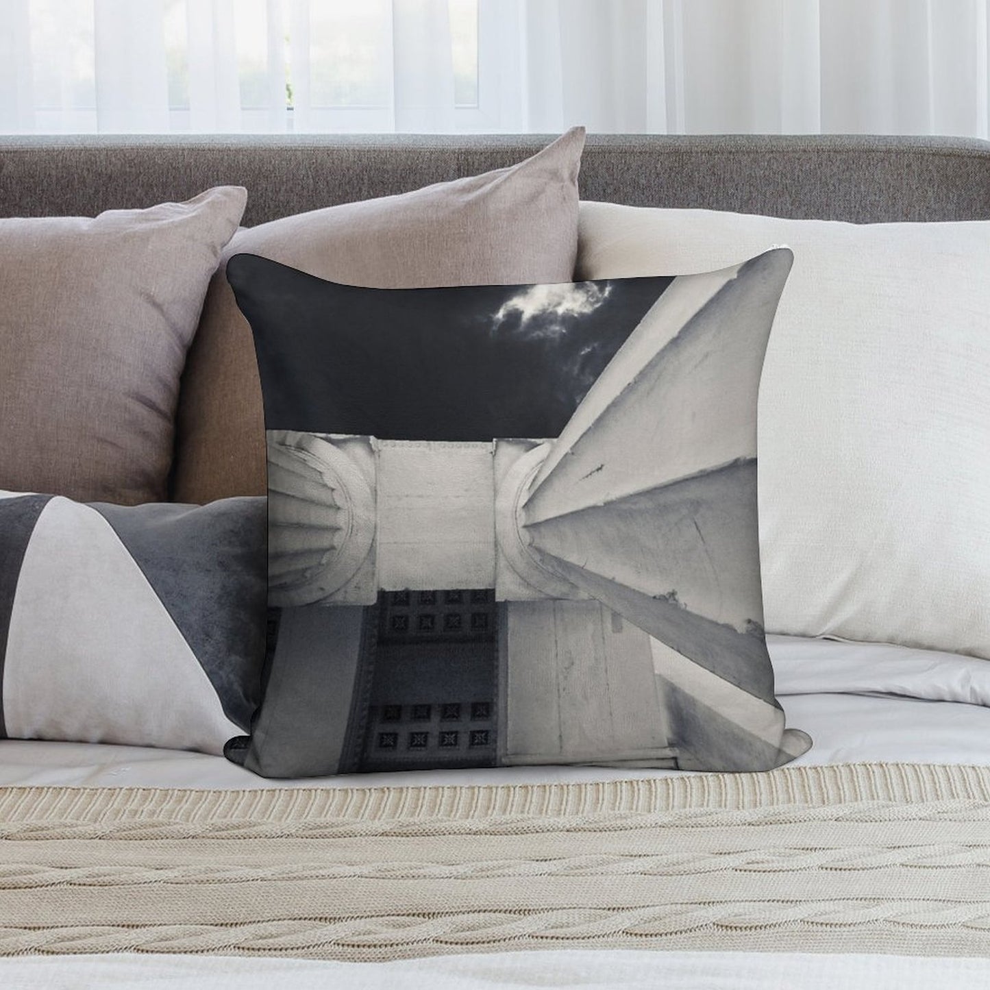 Feel The City II Soft Ultra-Soft Texture Throw Pillow