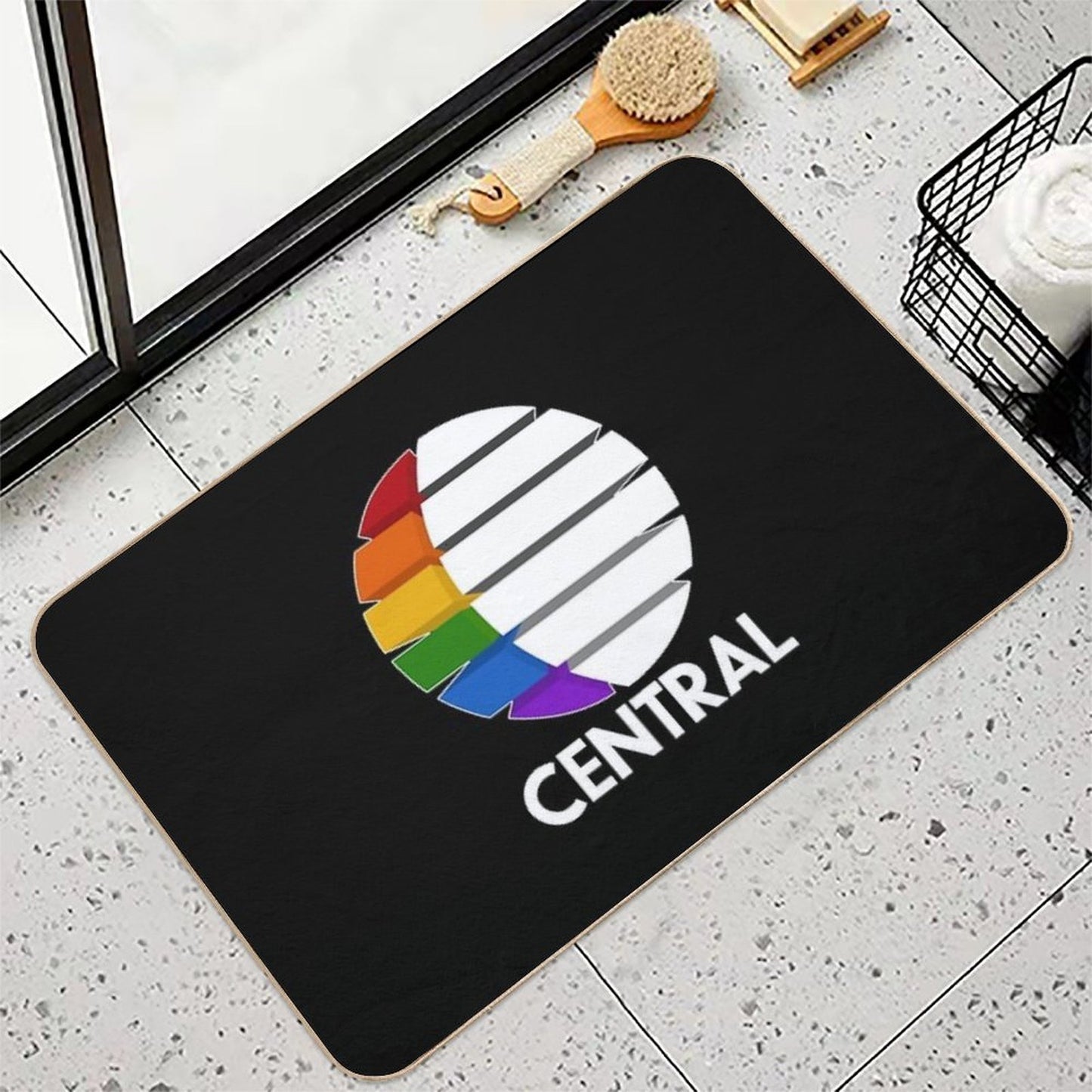 Central TV 1  Slip-Resistant Bath Mat