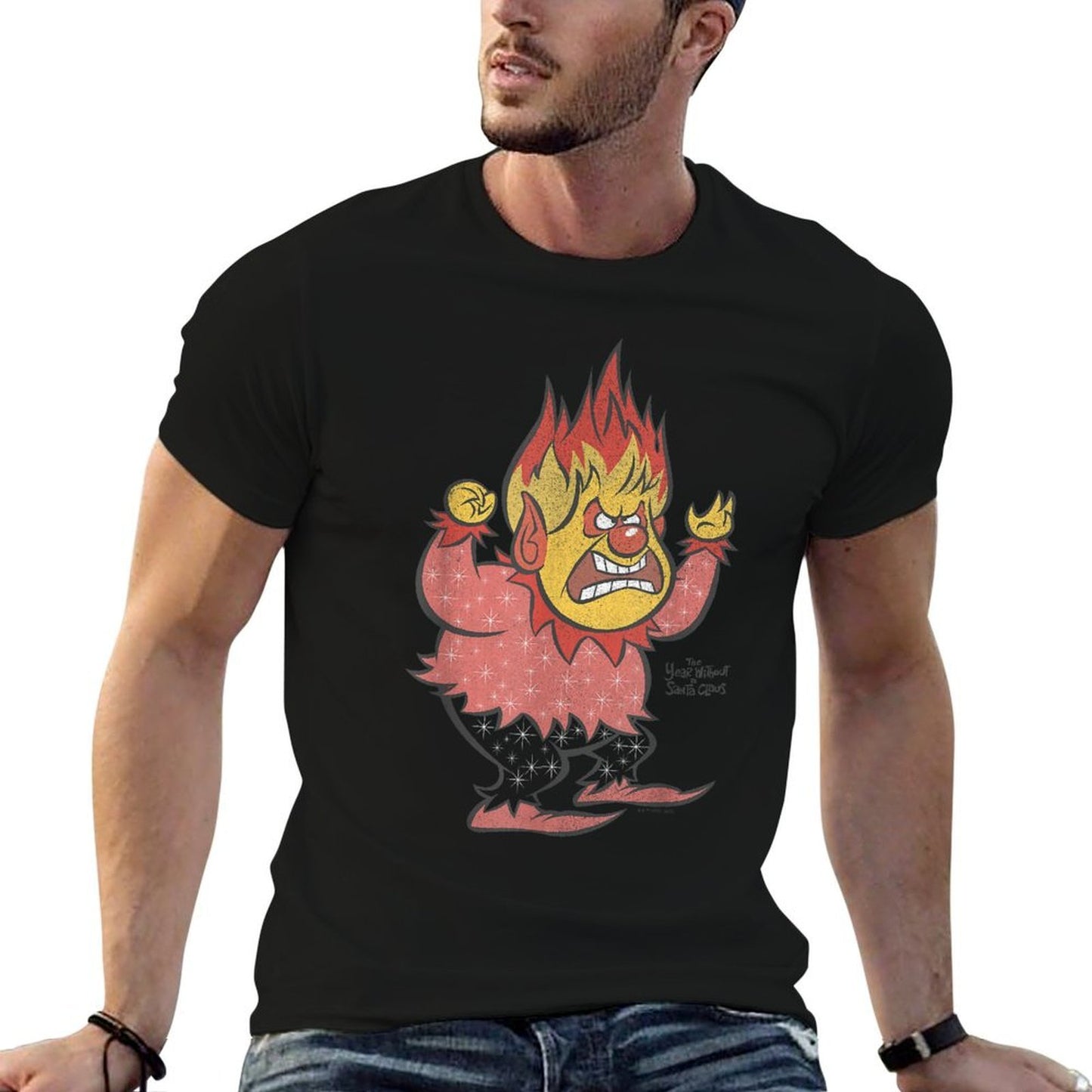 The Year Without A Santa Claus Heat Miser Portrait  Relaxed-fit T-Shirt