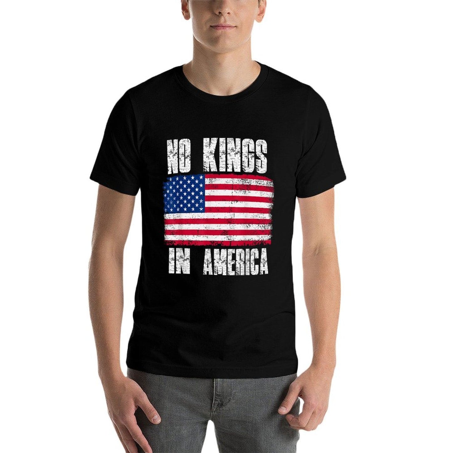 No Kings In America Since 1776 USA  Relaxed-fit T-Shirt