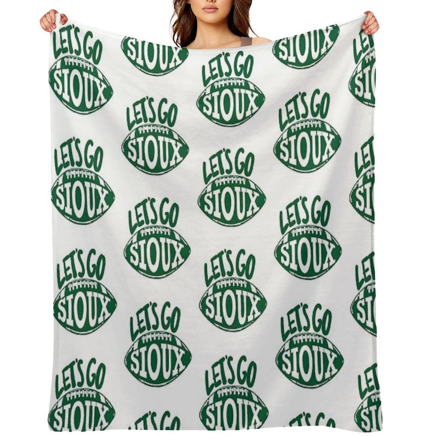 Let’s Go Sioux Easy Care Throw Blanket