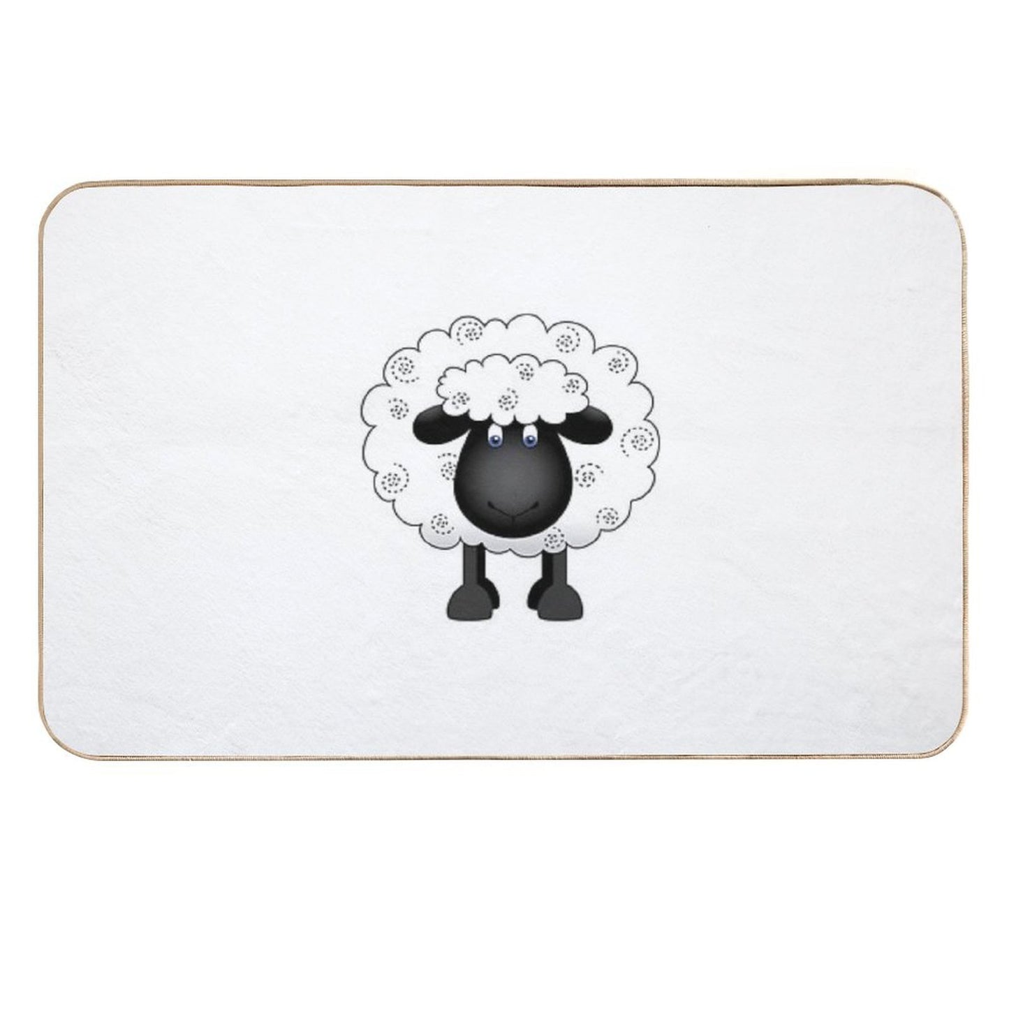 Shelby The Sheep  Non-Slip Bath Mat