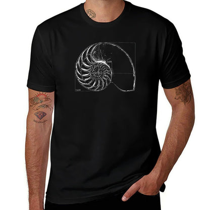 Fibonacci on A Nautilus Shell  Versatile T-Shirt