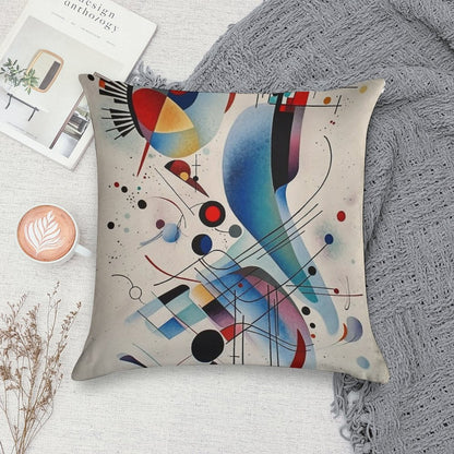 Kandinsky Art Print Soft Gift Ready Throw Pillow
