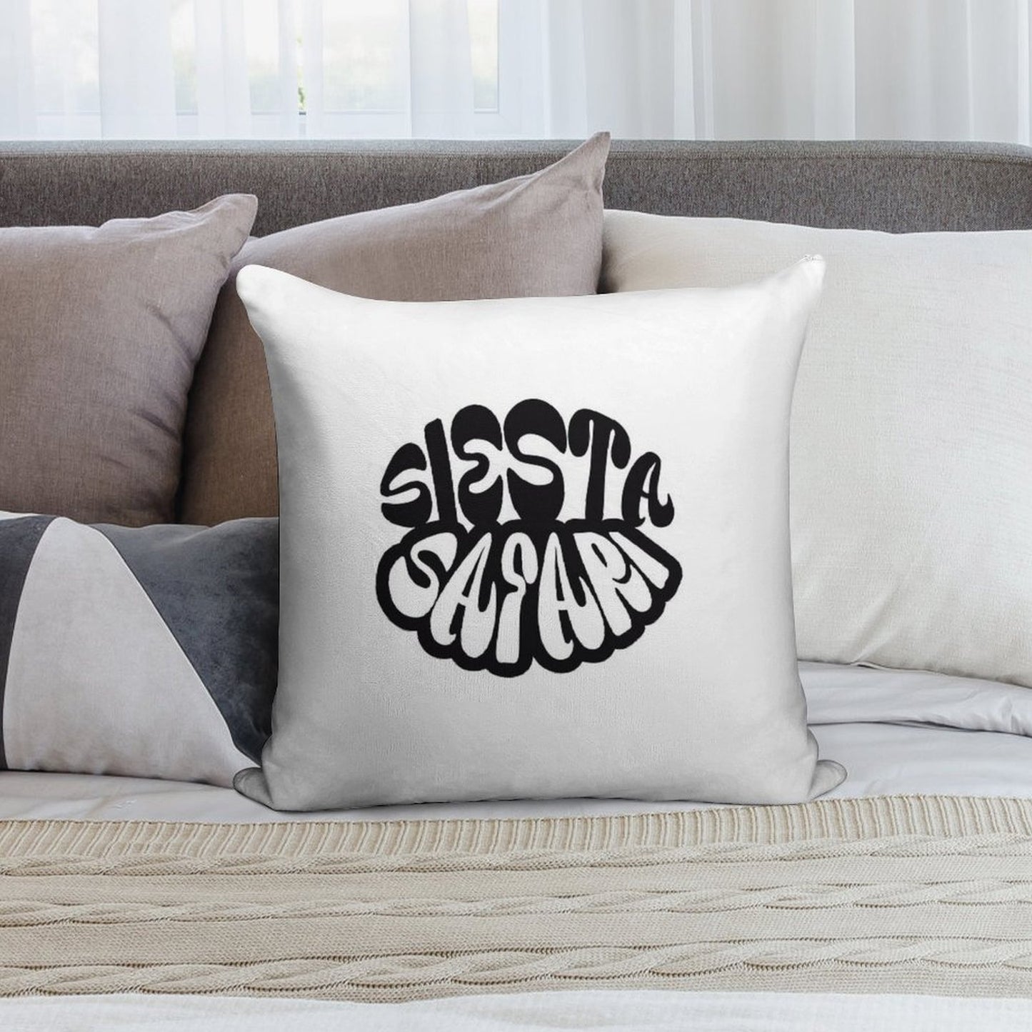 Siesta Safari Soft Reinforced Edging Throw Pillow