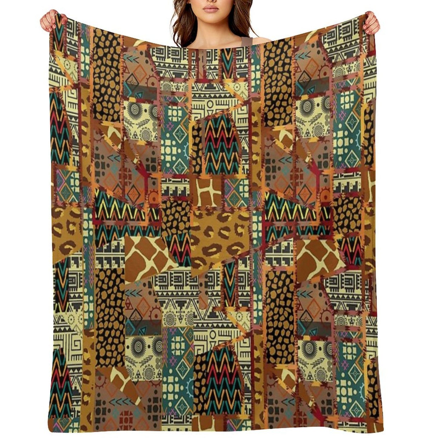 Vintage Quilted Pattern Anti-pilling Throw Blanket