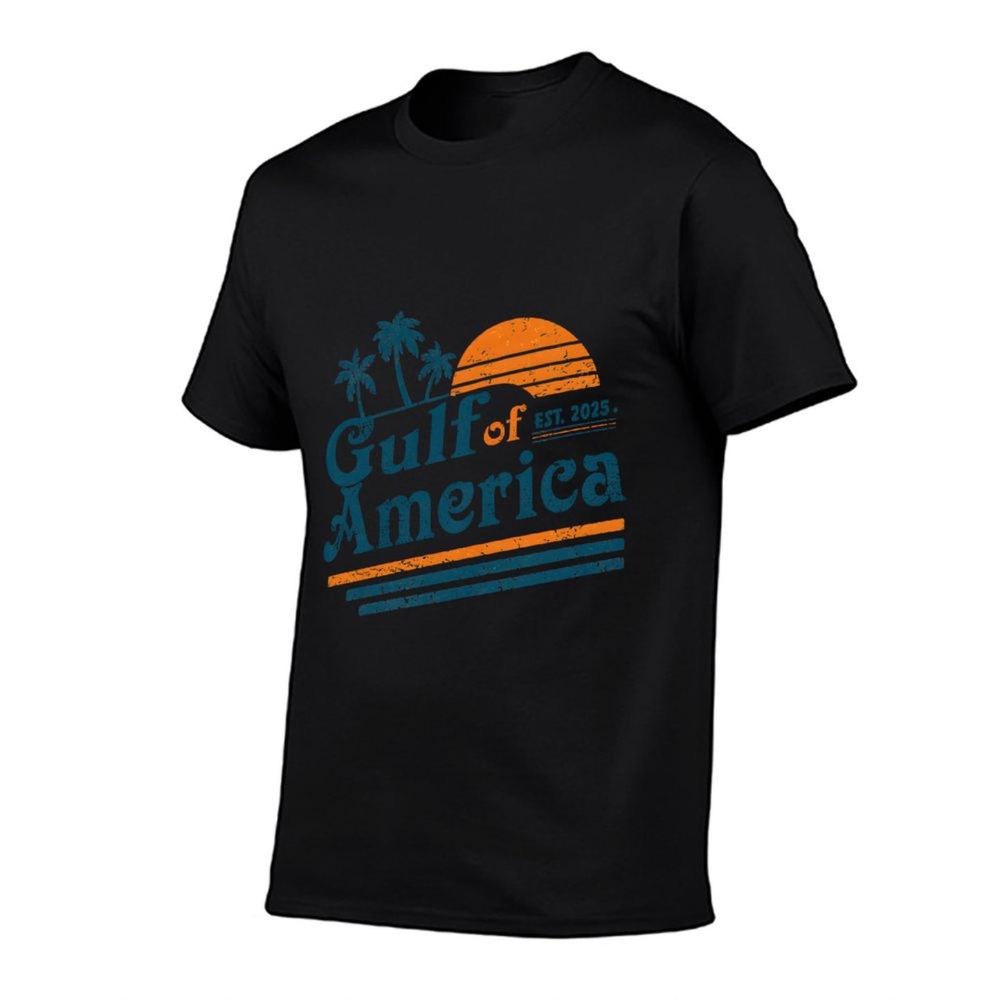 Gulf of US America Shirt Retro Golf of US America Shirt Sweatshirt Ribbed Collar T-Shirt