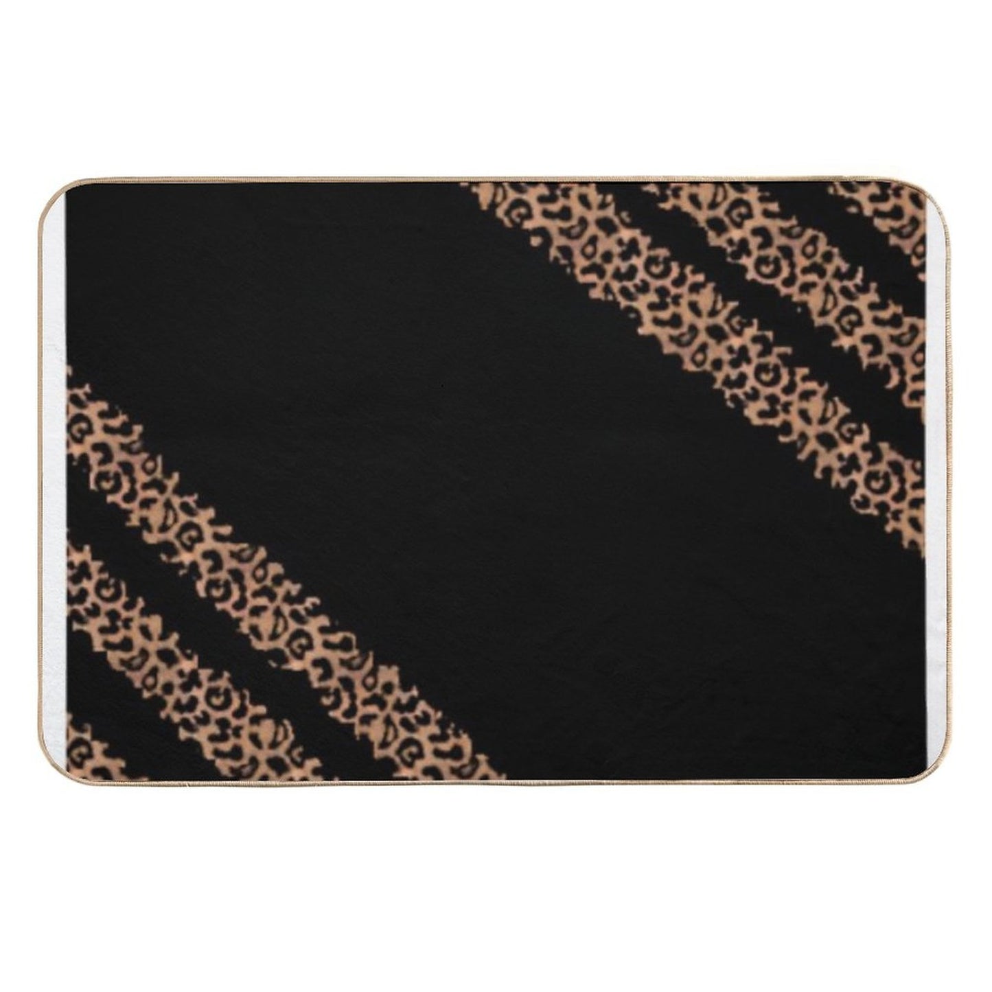 Leopard Pattern  High-Traffic Bath Mat