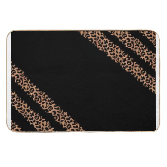 Leopard Pattern  High-Traffic Bath Mat