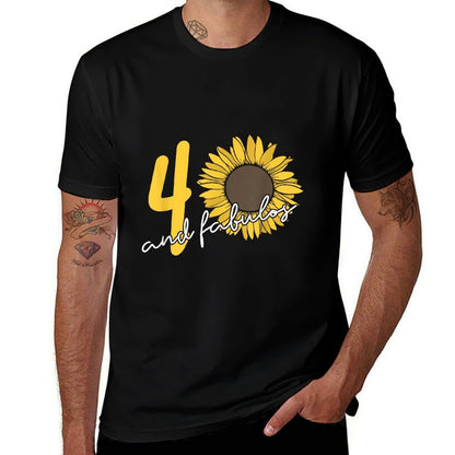 40 And Fabulous Sunflower 40th Birthday  Breathable T-Shirt