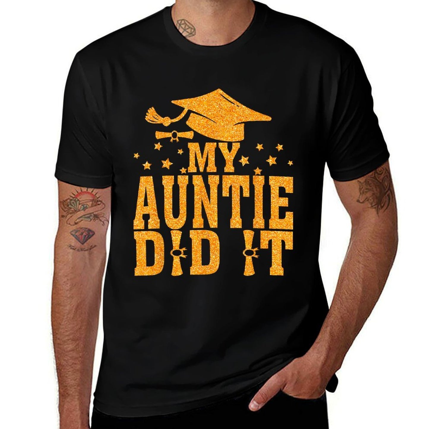 My Auntie Did It Graduation Graduated  Odor-resistant T-Shirt