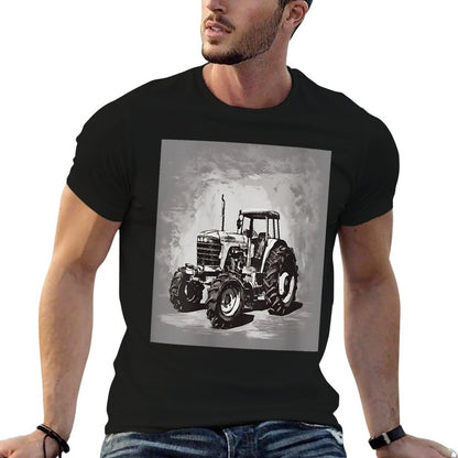 Tractor Twilight Minimalist Agrarian Charm  Classic T-Shirt