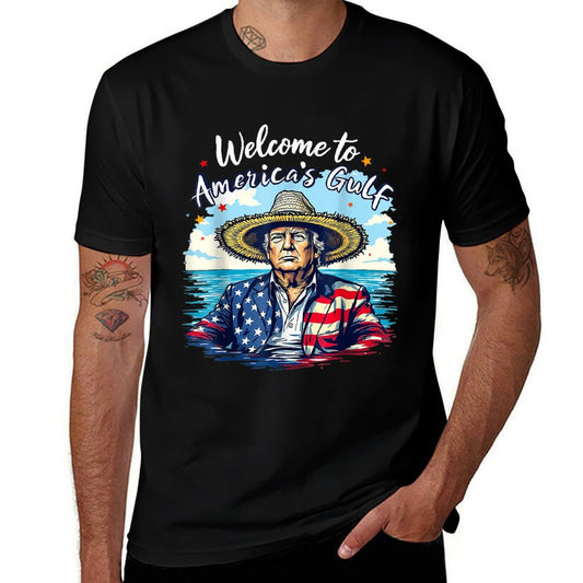 Gulf Of Us America Welcome To America&#39;s Gulf, Gulf America Vintage-inspired T-Shirt