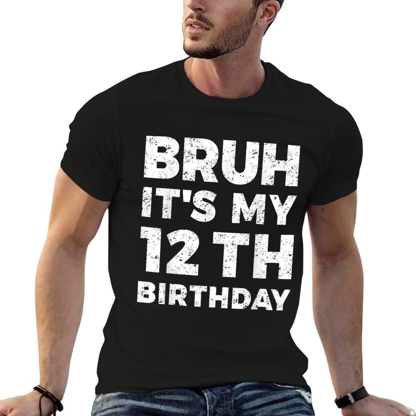 Bruh It's My 12th Birthday 12 Year Old Birthday  Vintage-inspired T-Shirt