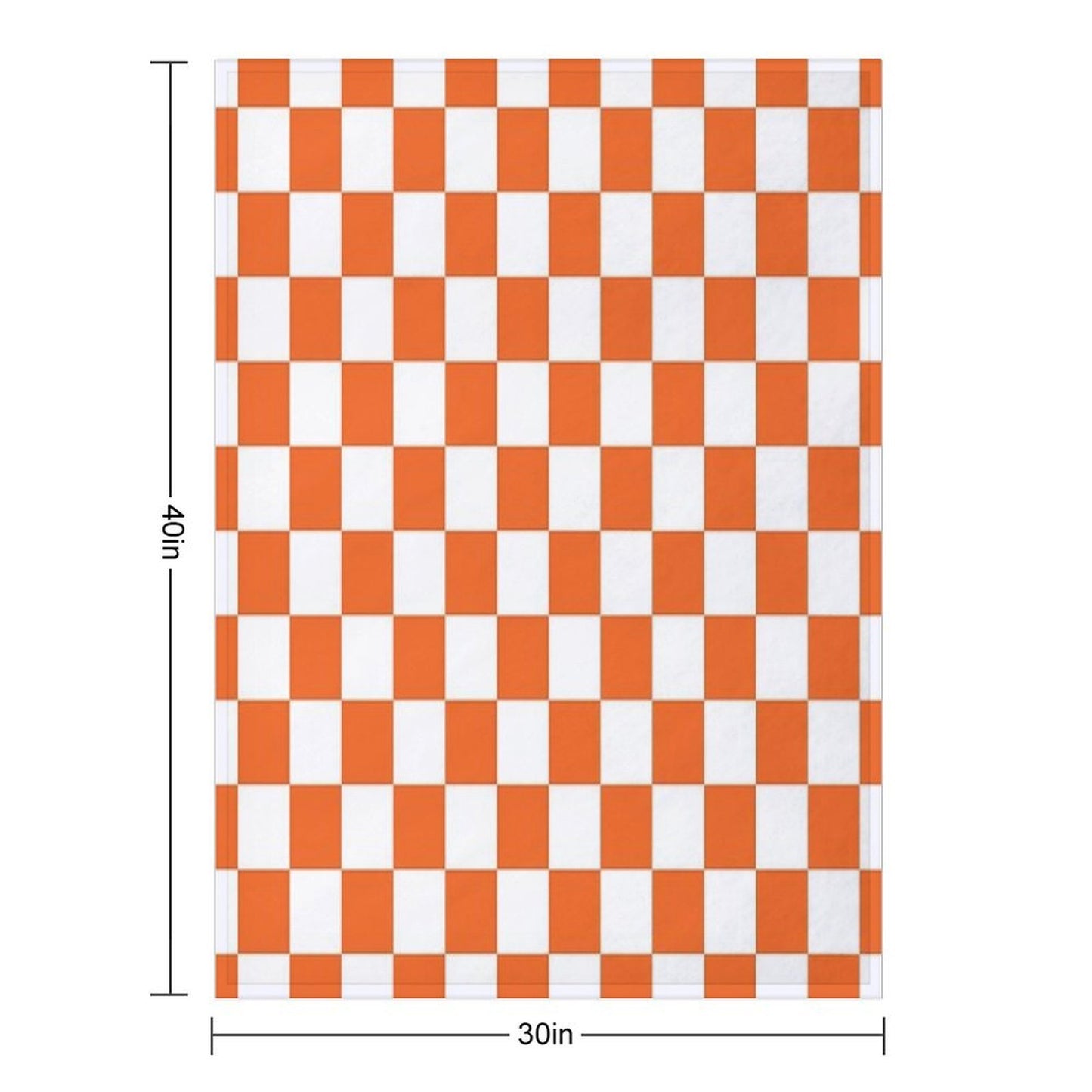 Tennessee Orange And White Checkerboard Versatility Throw Blanket