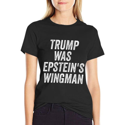 2024 Harris Walz Gear Trump Was Epsteins Wingman Design - Unisex Adult, Black, Small,,, Political  Polyester Blend T-Shirt