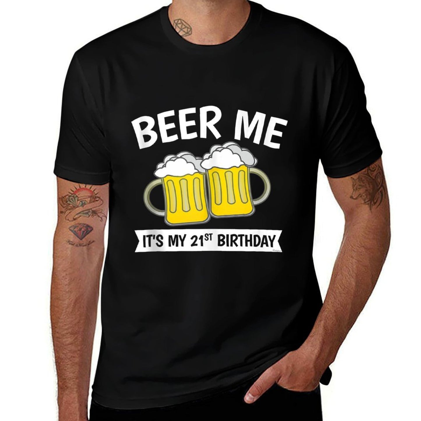 Beer Me It's My 21st Birthday  Lightweight T-Shirt