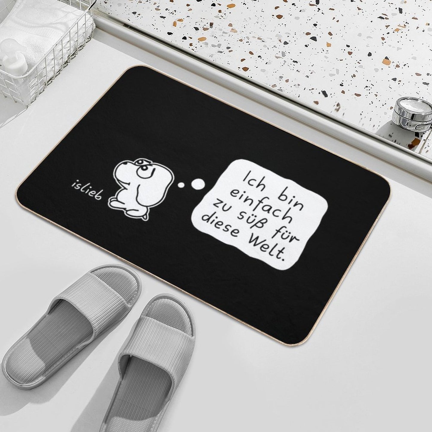 Too Sweet for The World  Stain-Proof Bath Mat